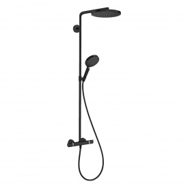 HANSGROHE Raindance Select S Душевая система Showerpipe 240 1jet P, с термостатом, цвет покрытия матовый черный