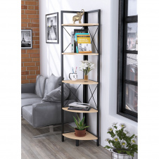 Кутовий стелаж Loft-Design L-175 п'ятиполальний дуб-борас