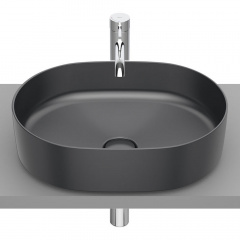 ROCA INSPIRA ROUND умывальник 50x37x14cм накладной без отв под смеситель без перелива цвет оникс Лозовая