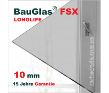 Монолитный поликарбонат 10 мм BauGlas FSX Longlife 2UV прозрачный 2050х3050 Сербия