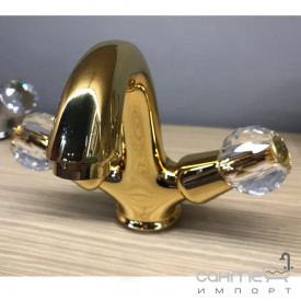 Смеситель для раковины Bugnatese Lady LADDO934 G золото, ручка Globo