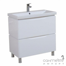 Напольная тумба с раковиной Аква Родос Венеция 80 Elite белая