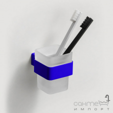 Стакан подвесной с держателем Liberta Flow Color зеленый RAL 6025 глянцевый