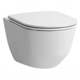 LAUFEN PRO унитаз подвесной 36*53см, ободковый, с PRO Slim сиденьем с крышкой для унитаза, съемное, slow closing (H8209560000001+H8989660000001)
