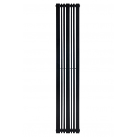Вертикальный дизайнерский радиатор ARTTIDESIGN Lucca 7/1800 Цвет черный матовый