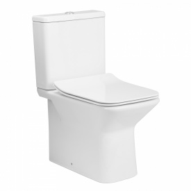 VOLLE LEON компакт: унитаз 61*35*79см напольный Rimless, гориз. выпуск, нижний подвод, бачок 3/4,5л, сиденье Slim slow-closing