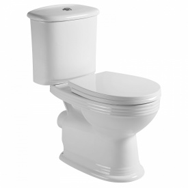 VOLLE BARCO компакт: унитаз 69*41*81,5см напольный, гор.выпуск, бачок с нижним подводом 3/6л,сиденье твердое slow-closing