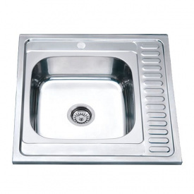 Мойка кухонная ZERIX Z6060R-06-160E satin (ZM0577)