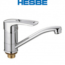 Смеситель для умывальника елка на гайке HESBE HANSBERG (Chr-555) 15cm