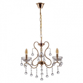 Люстра хрустальная Brille 40W E14 Золотистый