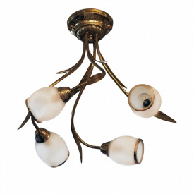 Люстра Brille Флористика 60W E14 Золотистый