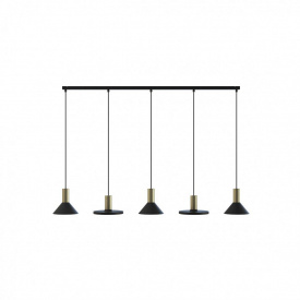 Люстра Nowodvorski 8032 HERMANOS V BLACK/SOLID BRASS