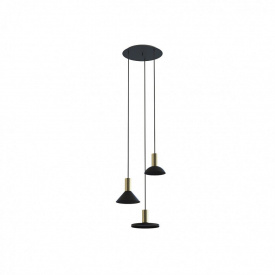 Люстра Nowodvorski 8030 HERMANOS III BLACK/SOLID BRASS