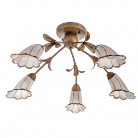 Люстра Brille Флористика 60W E14 Коричневый