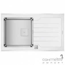 Кухонная мойка Teka Diamond 1B 1D 86 115100012 белое стекло