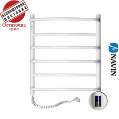Полотенцесушитель Электро Navin Омега 53*60 Sensor таймер, Белый, Левый (углеродистая сталь) Украина Харьков
