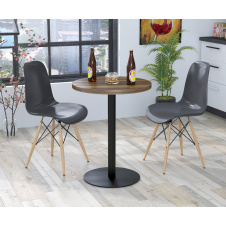 Стол обеденный BS-450 Loft-Design круглый D-60 см орех-модена