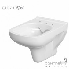 Подвесной безободковый унитаз без сидения Cersanit Colour CleanOn CCHZ1001492939 белый