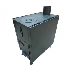 Піч Буржуйка №1 варильна-топкова металева на дровах для обігріву 50 кв м та для приготування їжі Київ