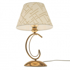 Настольная лампа классическая Brille 60W BKL-647 Золотистый