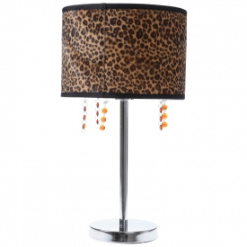 Настольная лампа с абажуром Brille 60W BL-092 Серебристый