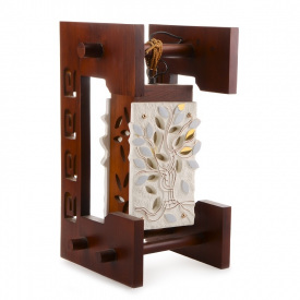 Настольная лампа кантри декоративная Brille BR-443 Коричневый