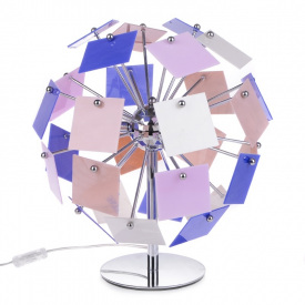 Настольная лампа в современном стиле декоративная Brille 40W BL-652 Хром