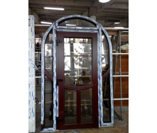 Металлопластиковые двери входные Виконда цвет вишня 600х1000х2000 мм