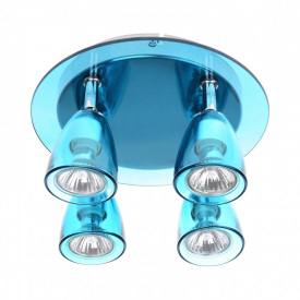 Светильник спот Brille Стекло 40W HTL-60 Синий 176175