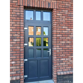 Металопластикові двері вхідні Віконда колір антрацит 600х1000х2000 мм