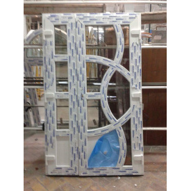 Металопластикові вхідні двері ПВХ Віконда нестандарт 600х1000х2000 мм