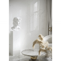 Плитка Cerrad Gres Marmo Thassos White Poler 8х797х797 мм (529976) Ровно