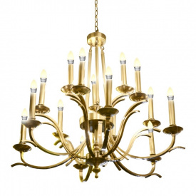 Люстра Brille Свеча 40W E14 Золотистый