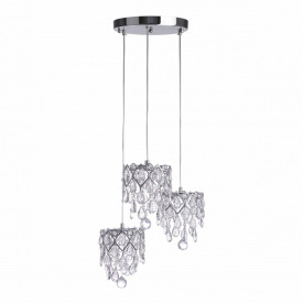 Люстра подвесная Brille 21W Хром