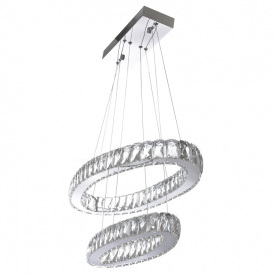 Люстра подвесная Brille LED 64W Хром
