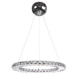 Люстра Brille Хрустальные кольца LED 33W Хром