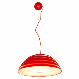 Люстра подвесная Brille 60W E27 Красный