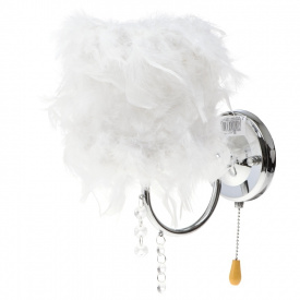 Бра с перьем Brille 60W BL-095 Хром