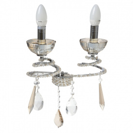 Бра хрустальное свеча Классическое Brille 60W BCL-315 Хром