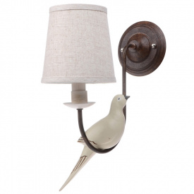 Бра с птицей Кантри Brille 40W BCL-495 Коричневый