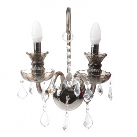 Бра хрустальное свеча Классическое Brille 60W BCL-279 Коричневый