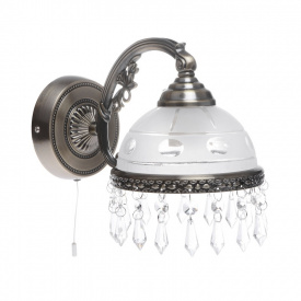 Бра с выключателем Барокко Brille 60W BKL-459 Бронзовый