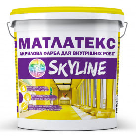 Краска для интерьера акриловая водно-дисперсионная Матлатекс SkyLine 14 кг Белый
