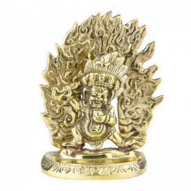 Статуя HandiCraft Махакалы тиб. Бернаг Чен Бронза Непал 9 см (26760)