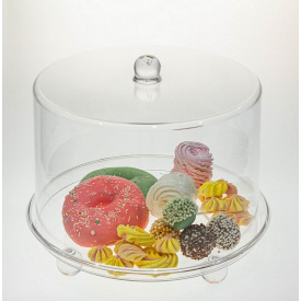 Подставка с крышкой для торта One Chef акриловая 34×28 см