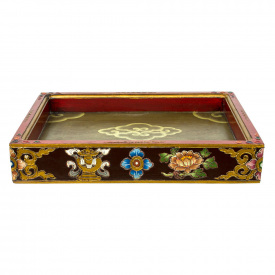 Поднос тибетский HandiCraft 8 символов счастья 36 x 26 см (25952)