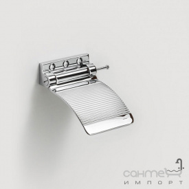 Подставка для ног с крючком Liberta Glass Steel полированная нержавеющая сталь (хром)