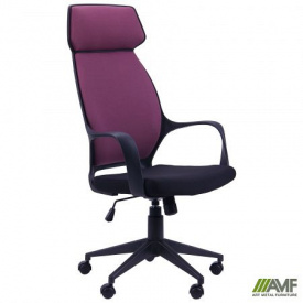 Офисное Кресло Concept чёрное, ткань пурпурная
