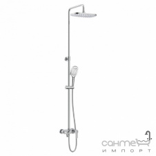 Душевая стойка с смесителем для ванны Imprese Bila Desne T-10304 SQ хром