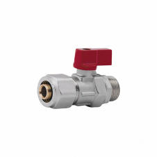 Кран шаровой обжимной SD Forte 16х1/2 НР SF262W15